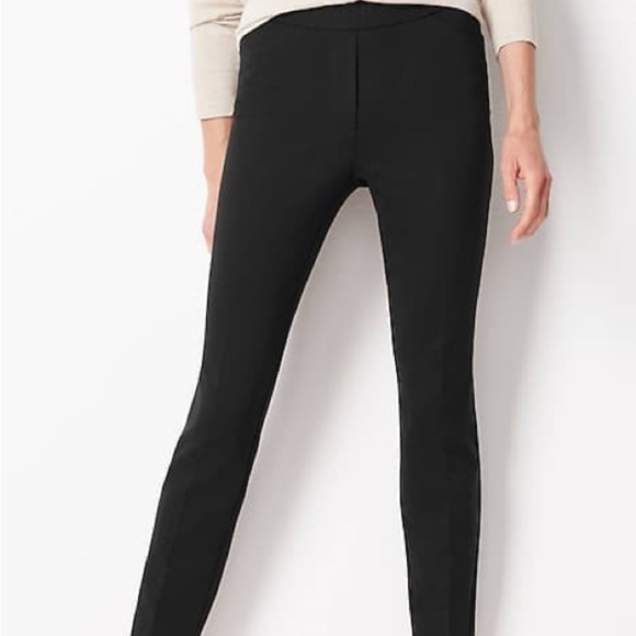 NWT J. JILL Essential Ponte Slim-Leg Pants/ COLOR DARK FIG - Picture 2 of 6